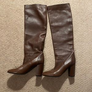 •BROWN VERO CUOIO KNEE BOOTS•